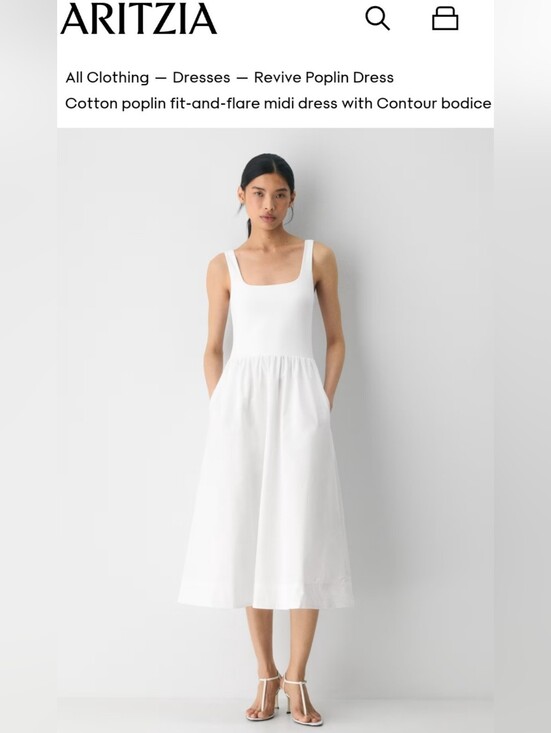 Aritzia Dresses & Skirts - BNWT $148 Aritzia Babaton Bright White Revive Dress Size Small